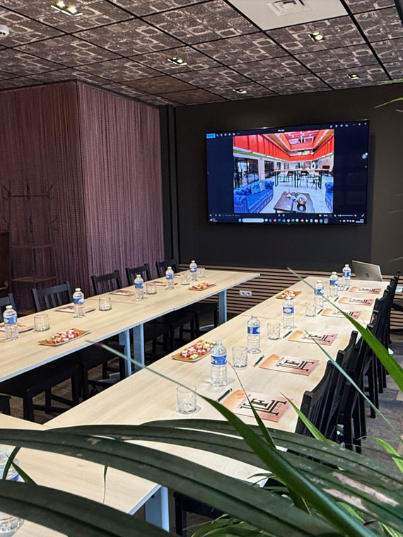 visuel salle réunion de travail séminaire La Rochelle Hôtel La Fabrique